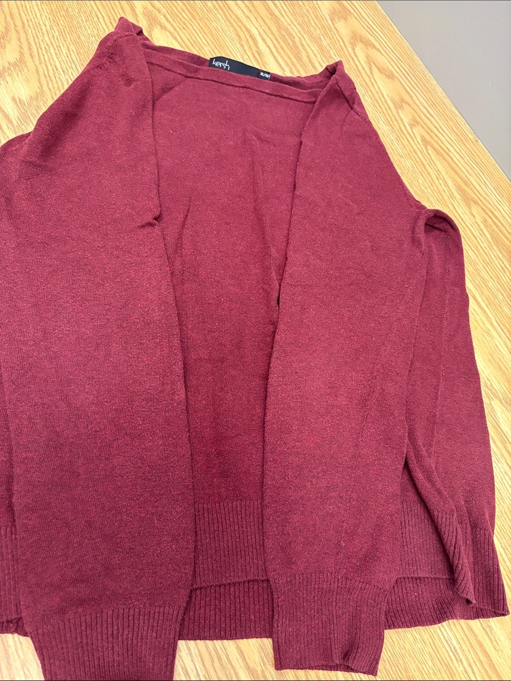 Kersh Burgundy Knit Sweater